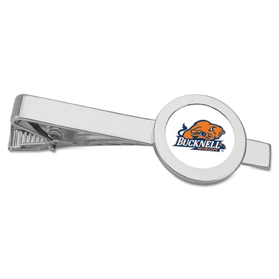 Silver Bucknell Bison Team Logo Tie Bar