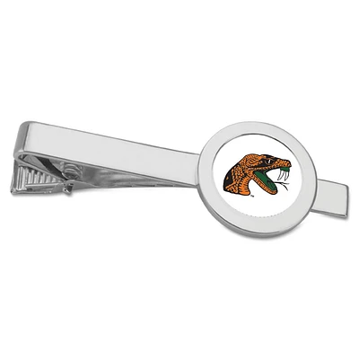 Silver Florida A&M Rattlers Team Logo Tie Bar
