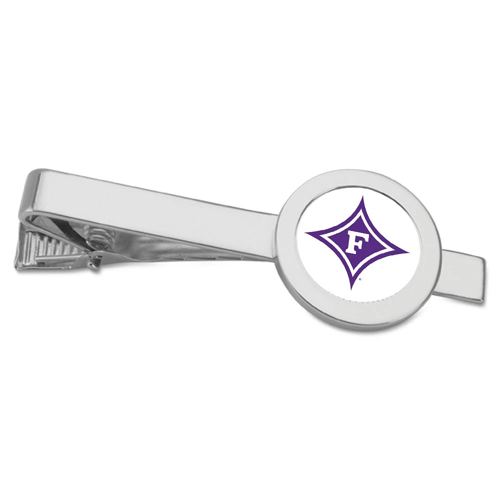 Silver Furman Paladins Team Logo Tie Bar