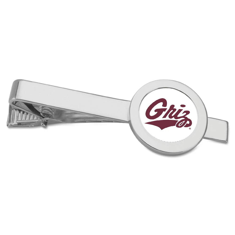 Silver Montana Grizzlies Team Logo Tie Bar