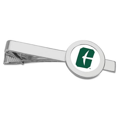 Silver Charlotte 49ers Team Logo Tie Bar