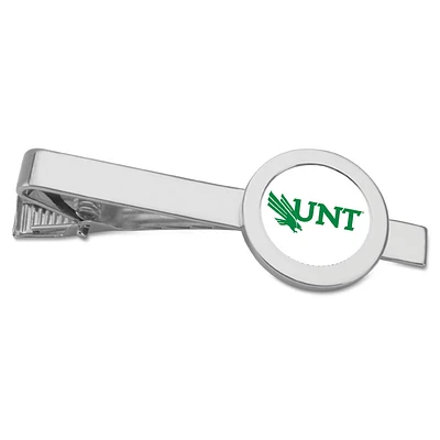 Silver North Texas Mean Green Team Logo Tie Bar