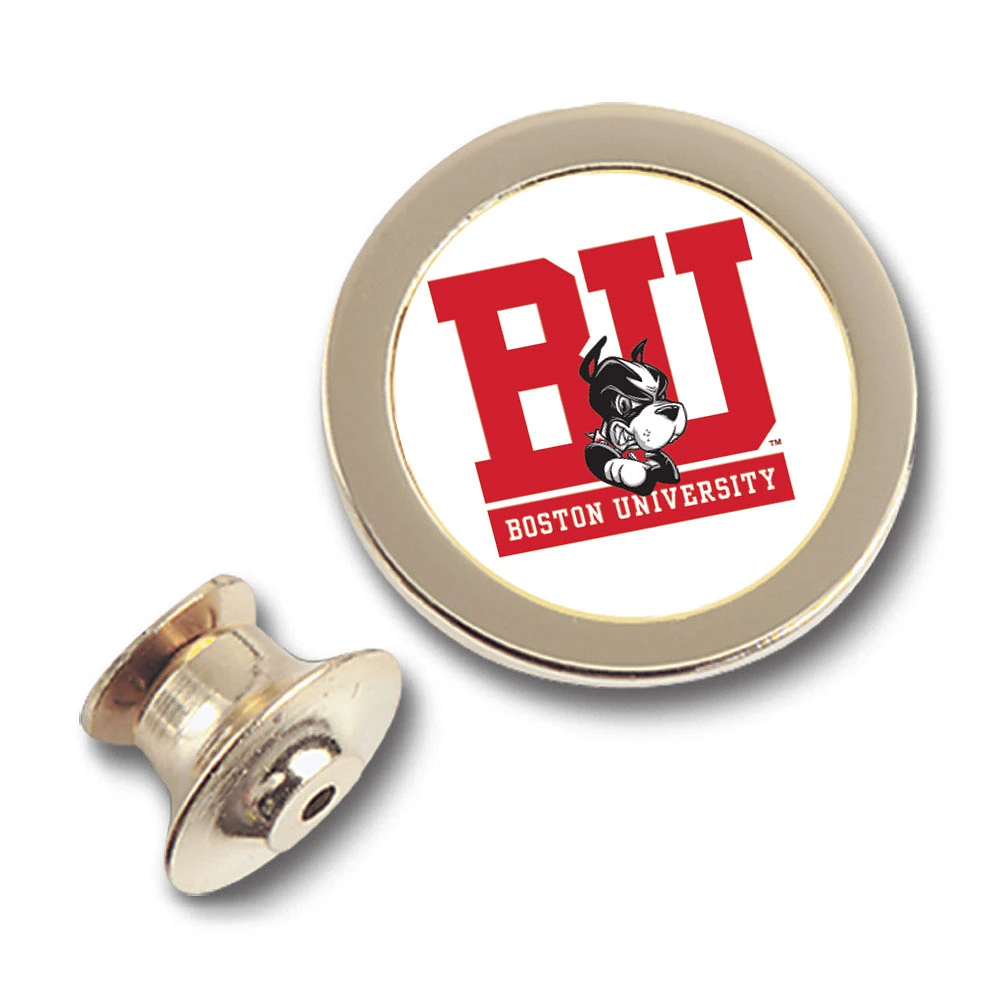 Gold Boston University Team Logo Lapel Pin