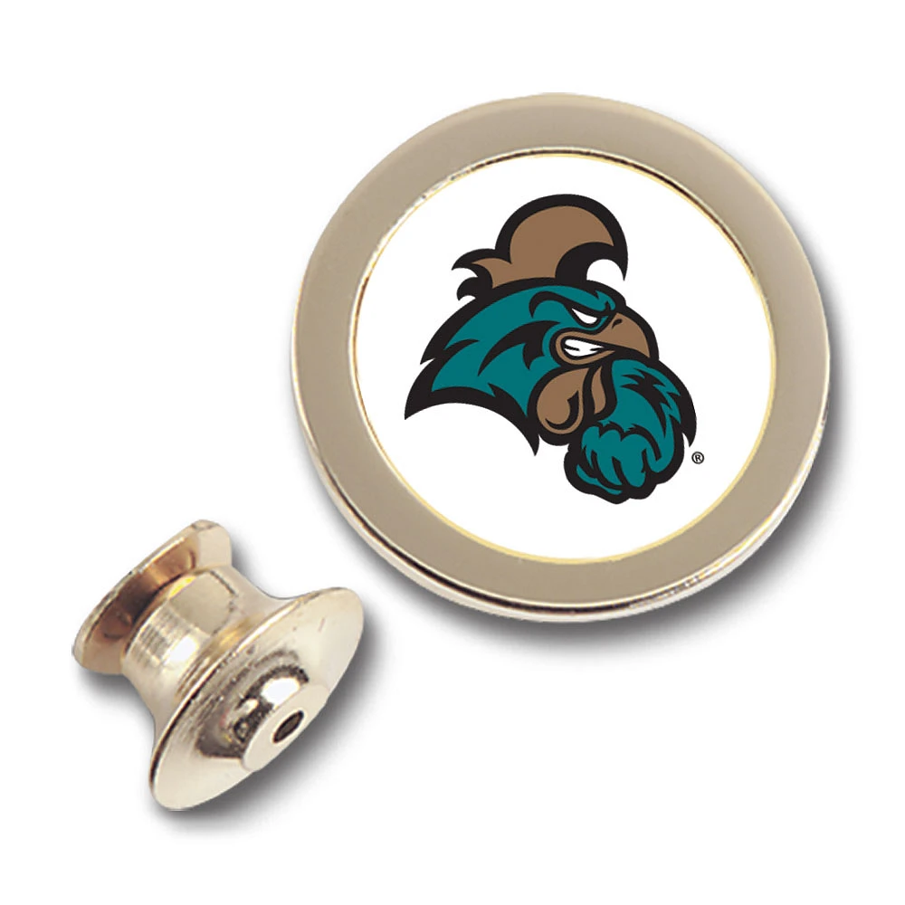 Gold Coastal Carolina Chanticleers Team Logo Lapel Pin