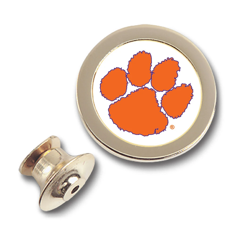 Gold Clemson Tigers Team Logo Lapel Pin