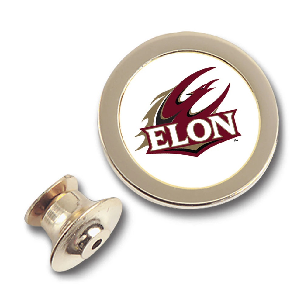 Gold Elon Phoenix Team Logo Lapel Pin
