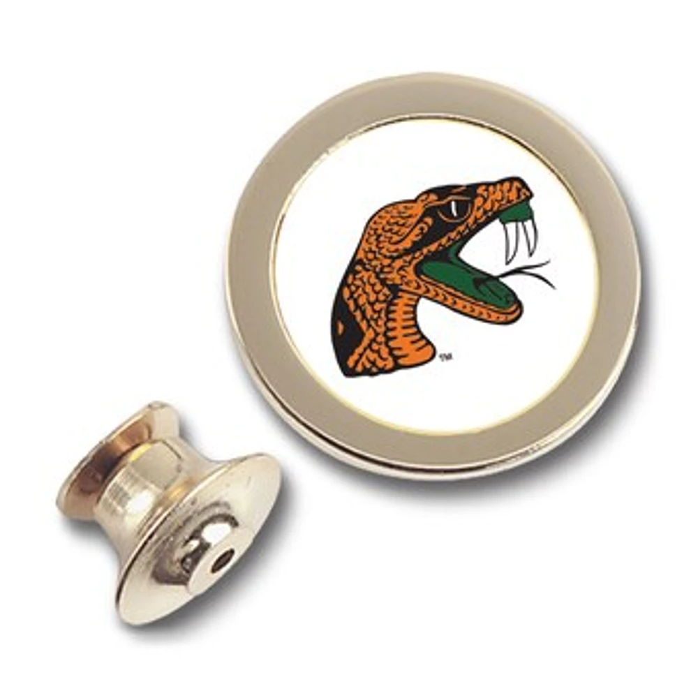 Gold Florida A&M Rattlers Team Logo Lapel Pin