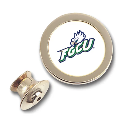 Gold Florida Gulf Coast Eagles Team Logo Lapel Pin