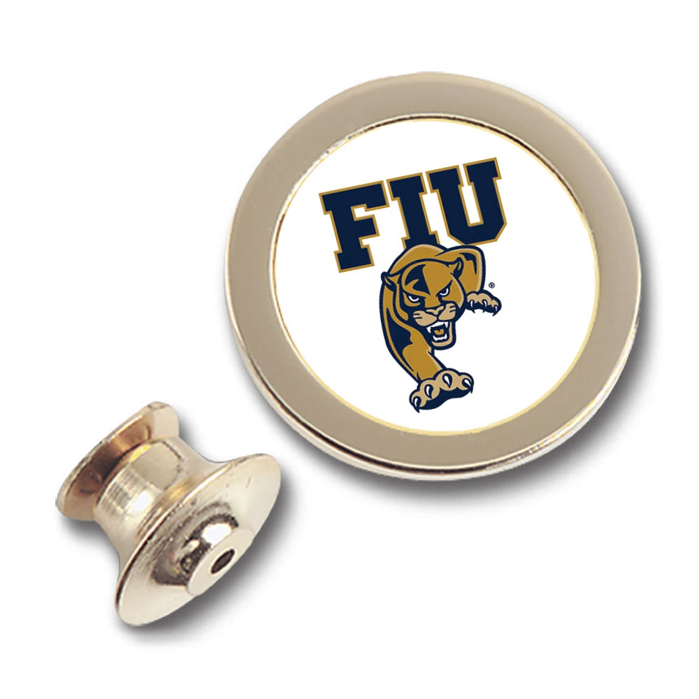 Gold FIU Panthers Team Logo Lapel Pin