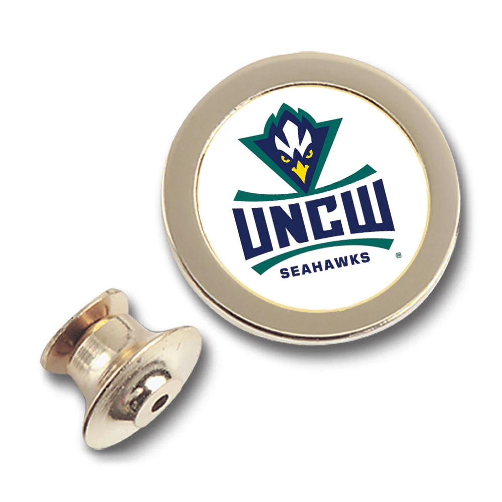 Gold UNC Wilmington Seahawks Team Logo Lapel Pin