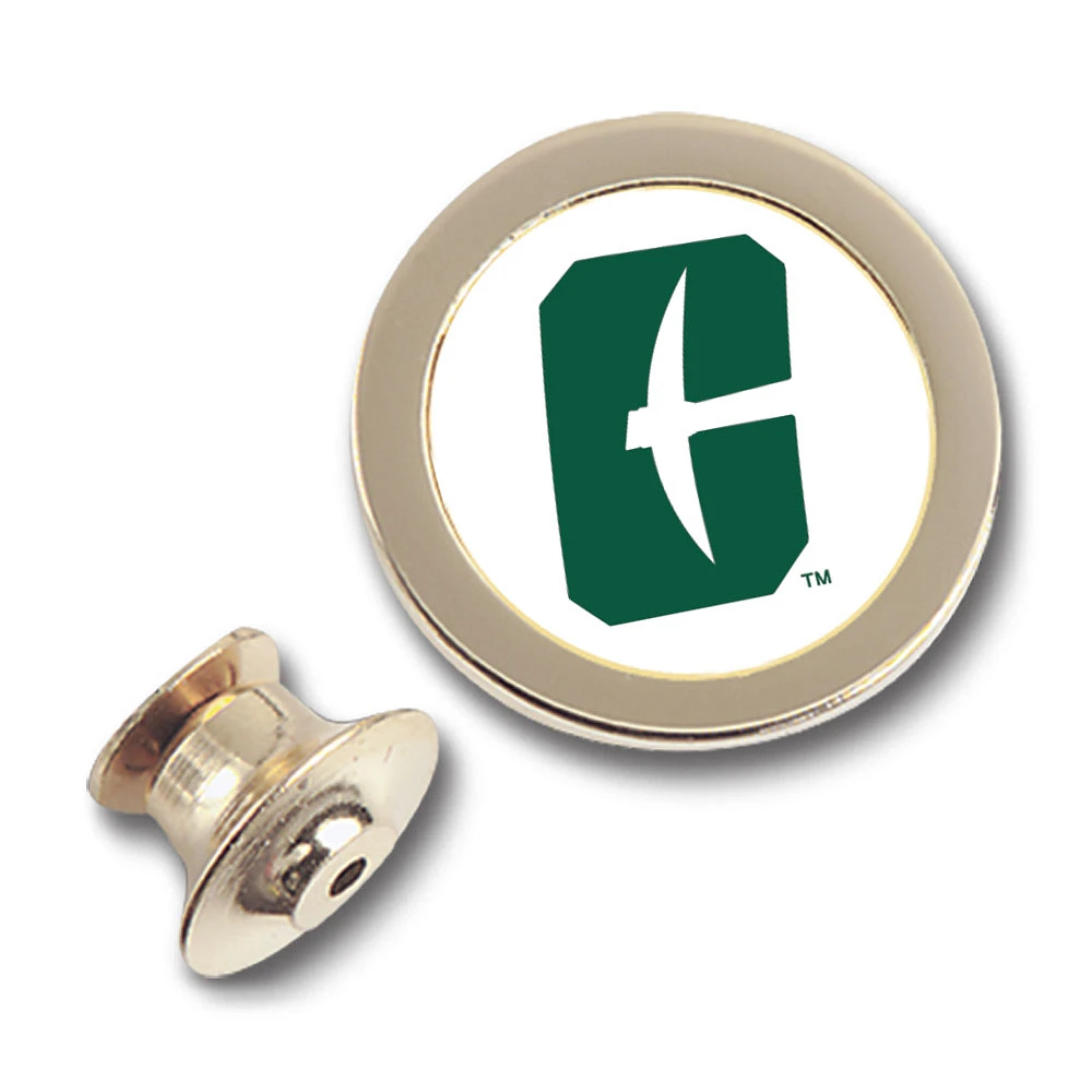 Gold Charlotte 49ers Team Logo Lapel Pin
