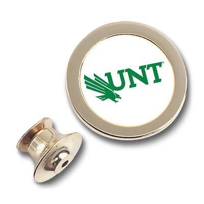 Gold North Texas Mean Green Team Logo Lapel Pin