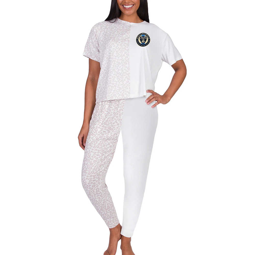 Women's Concepts Sport Cream Philadelphia Union Brightside Top & Pants Set