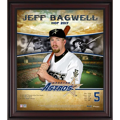 Jeff Bagwell Houston Astros Framed 15" x 17" Hall of Fame Career Profile