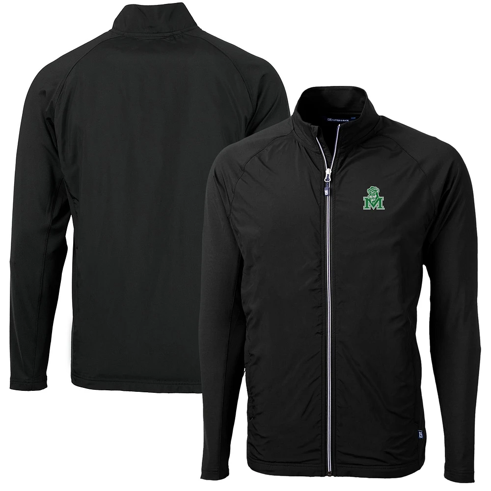 Men's Cutter & Buck Marshall Thundering Herd Adapt Eco Knit Hybrid Recycled Big Tall Full-Zip Jacket
