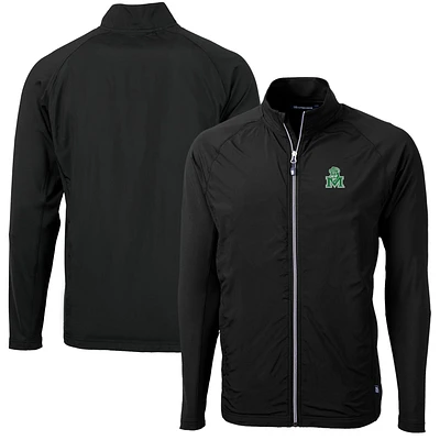Men's Cutter & Buck Marshall Thundering Herd Adapt Eco Knit Hybrid Recycled Big Tall Full-Zip Jacket