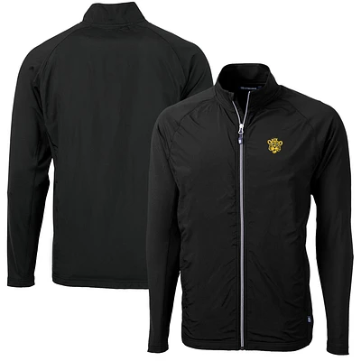 Men's Cutter & Buck Missouri Tigers Adapt Eco Knit Hybrid Recycled Big Tall Full-Zip Jacket