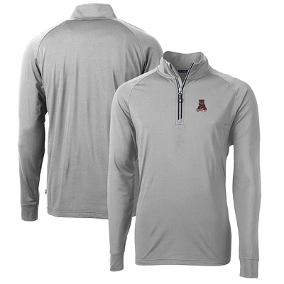 Men's Cutter & Buck Alabama Crimson Tide Adapt Eco Knit Stretch Recycled Big Tall Quarter-Zip Pullover Top