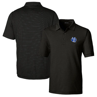 Men's Cutter & Buck Black Air Force Falcons Big Tall Forge Pencil Stripe Stretch Polo