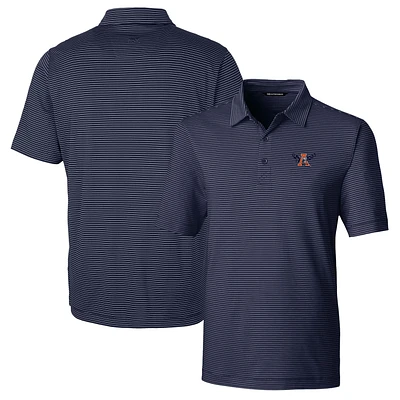 Men's Cutter & Buck Navy Auburn Tigers Big Tall Forge Pencil Stripe Stretch Polo