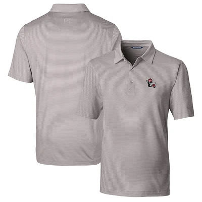 Men's Cutter & Buck Gray NC State Wolfpack Big Tall Forge Pencil Stripe Stretch Polo