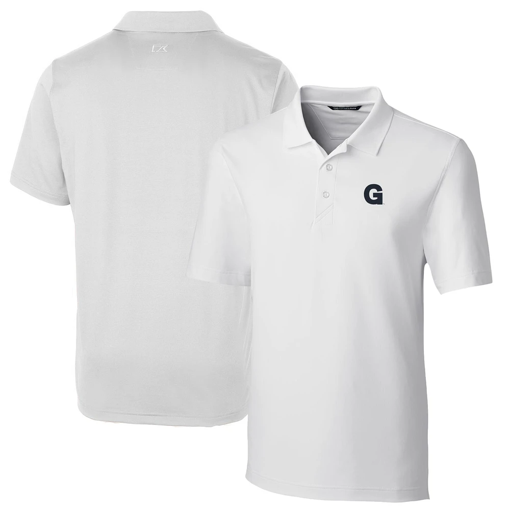 Men's Cutter & Buck White Gonzaga Bulldogs Logo Big Tall Forge Stretch Polo