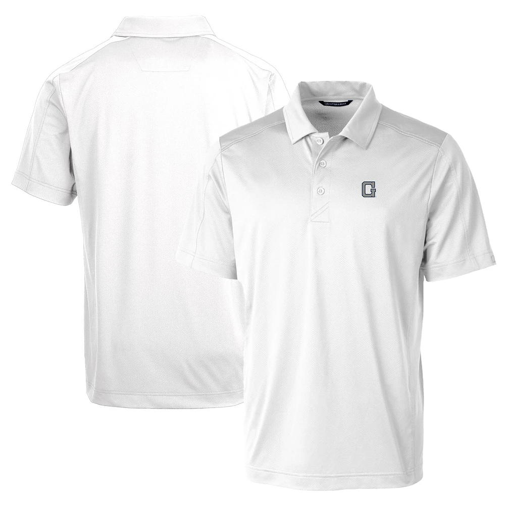 Men's Cutter & Buck White Georgetown Hoyas Team Logo Big Tall Prospect Textured Stretch Polo