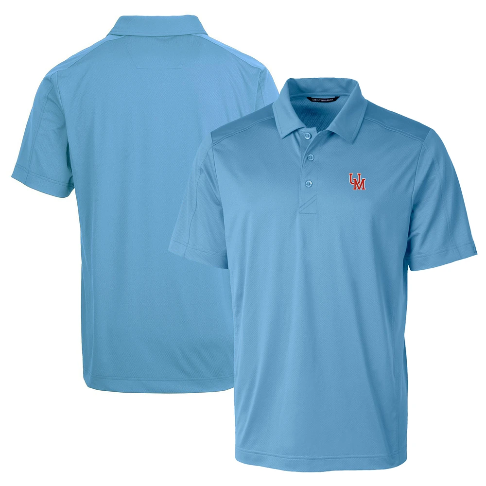 Men's Cutter & Buck Light Blue Ole Miss Rebels Team Logo Big Tall Prospect Textured Stretch Polo