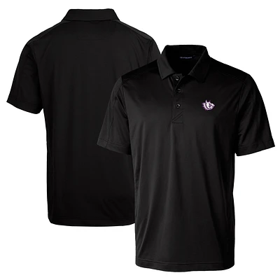 Men's Cutter & Buck Black TCU Horned Frogs Team Logo Big Tall Prospect Textured Stretch Polo