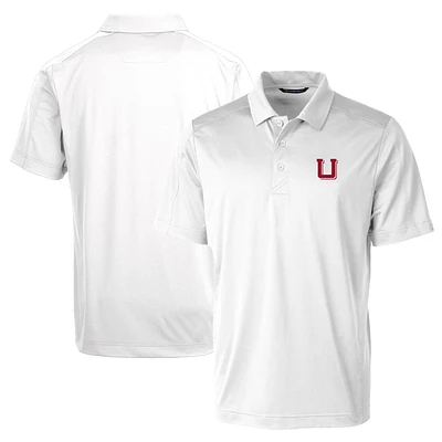 Men's Cutter & Buck Utah Utes Team Logo Big Tall Prospect Textured Stretch Polo