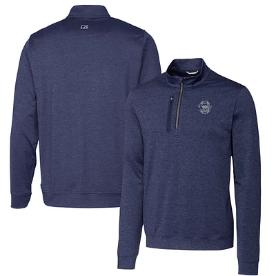 Men's Cutter & Buck Navy Penn State Nittany Lions Vault Big Tall Stealth Quarter-Zip Pullover Top