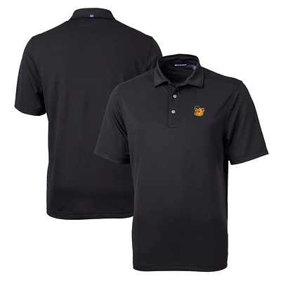 Men's Cutter & Buck Black Baylor Bears Team Big Tall Virtue Eco Pique Recycled Polo