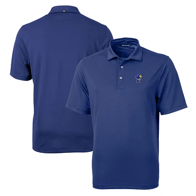 Men's Cutter & Buck Royal Kansas Jayhawks Team Big & Tall Virtue Eco Pique Recycled Polo