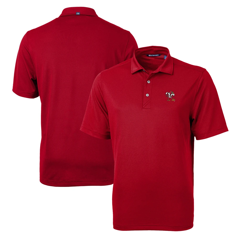 Men's Cutter & Buck Louisville Cardinals Team Big Tall Virtue Eco Pique Recycled Polo