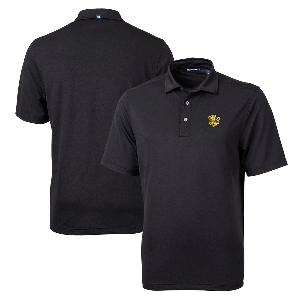 Men's Cutter & Buck Black Missouri Tigers Team Big Tall Virtue Eco Pique Recycled Polo
