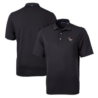 Men's Cutter & Buck Black NC State Wolfpack Team Big Tall Virtue Eco Pique Recycled Polo