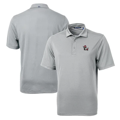 Men's Cutter & Buck Gray NC State Wolfpack Team Big Tall Virtue Eco Pique Recycled Polo