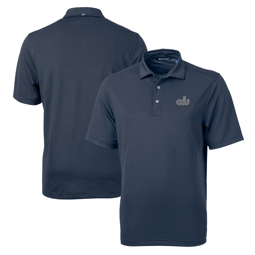 Men's Cutter & Buck Navy Old Dominion Monarchs Team Big Tall Virtue Eco Pique Recycled Polo