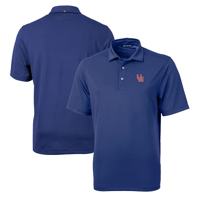 Men's Cutter & Buck Royal Ole Miss Rebels Team Big Tall Virtue Eco Pique Recycled Polo