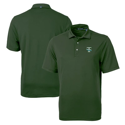 Men's Cutter & Buck Green Tulane Wave Team Big Tall Virtue Eco Pique Recycled Polo