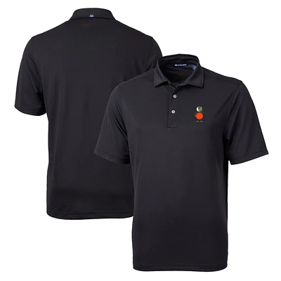 Men's Cutter & Buck Black UCF Knights Team Big Tall Virtue Eco Pique Recycled Polo