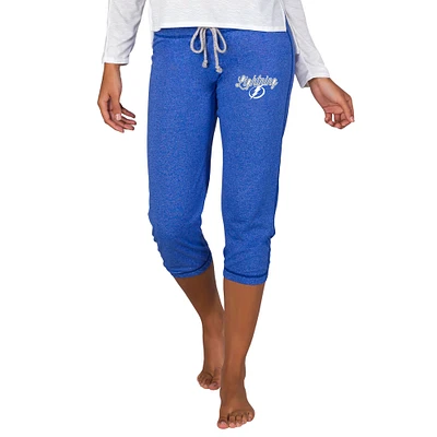 Women's Royal Tampa Bay Lightning Quest Knit Capri Pants