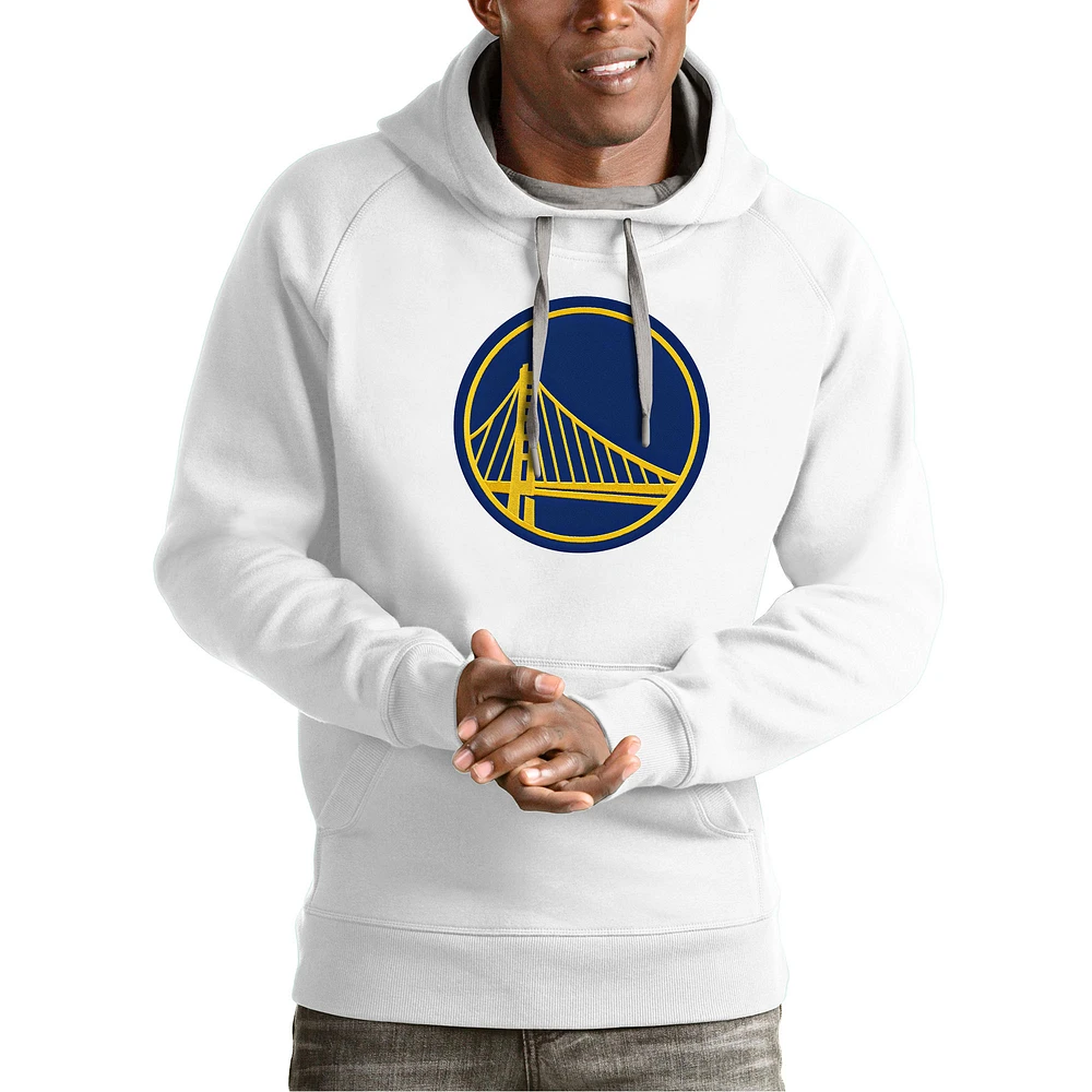 Men's Antigua Golden State Warriors Team Logo Victory Pullover Hoodie