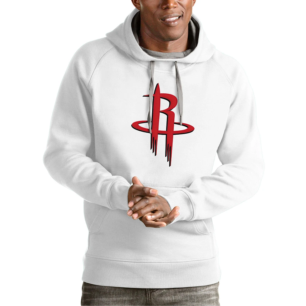 Men's Antigua Houston Rockets Team Logo Victory Pullover Hoodie