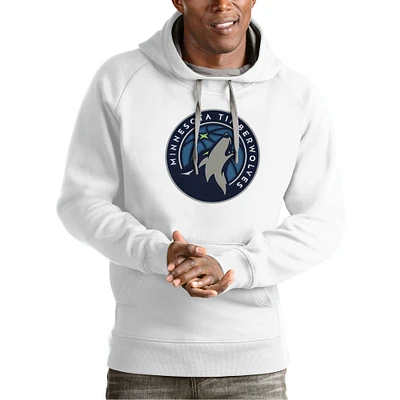 Men's Antigua Minnesota Timberwolves Team Logo Victory Pullover Hoodie