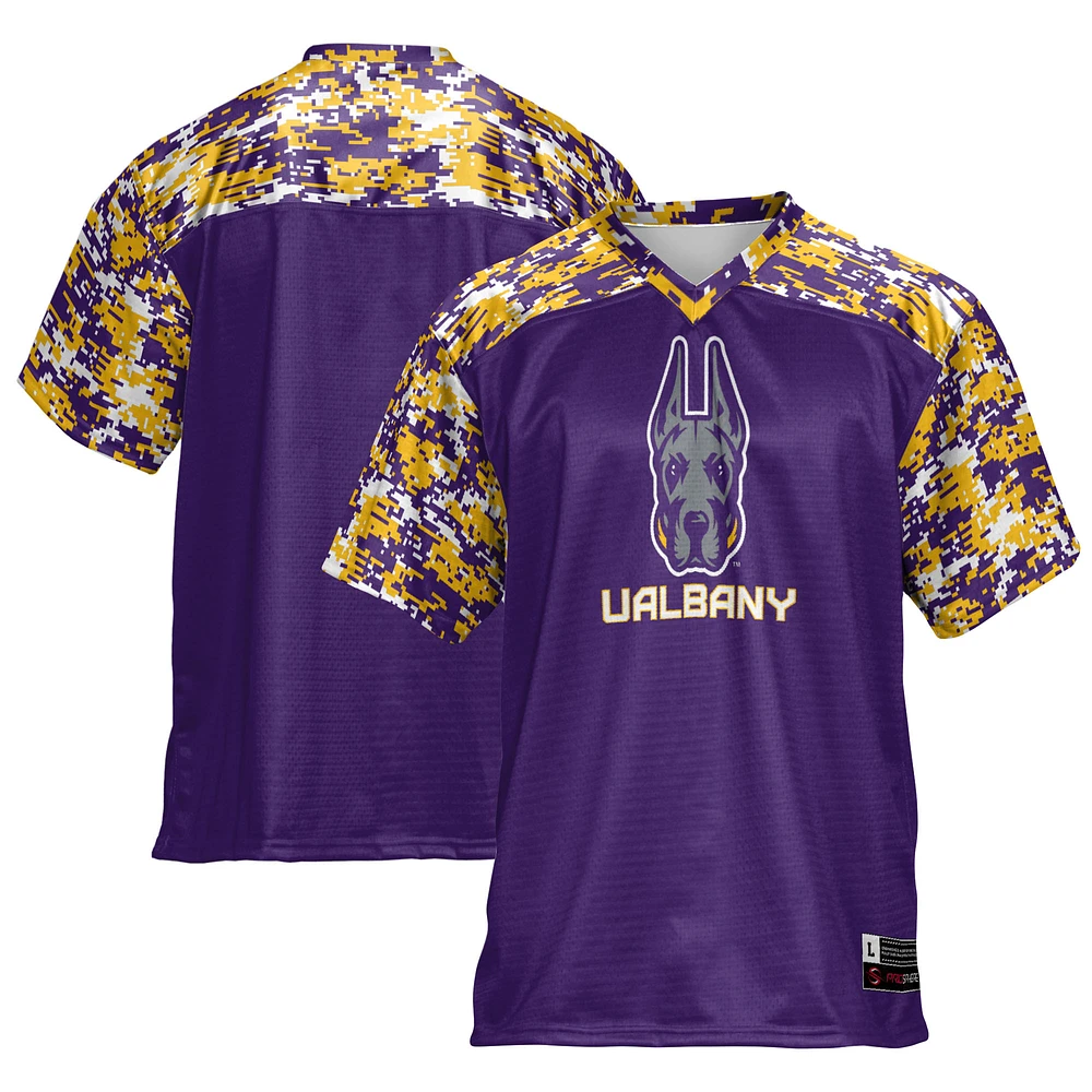 Men's GameDay Greats Purple UAlbany Great Danes Football Jersey
