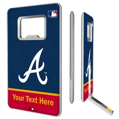 Atlanta Braves Personalized Credit Card USB Drive & Bottle Opener