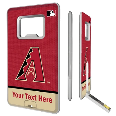 Arizona Diamondbacks Personalized Credit Card USB Drive & Bottle Opener