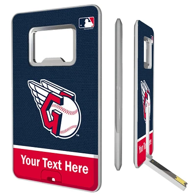 Cleveland Guardians Personalized Credit Card USB Drive & Bottle Opener