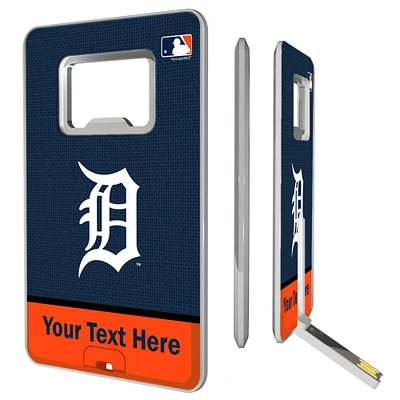 Detroit Tigers Personalized Credit Card USB Drive & Bottle Opener